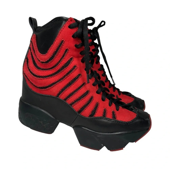 Jeffrey Campbell Women's Stark Hidden Wedge Platform Sneaker Sz: 8.0/8.5 - Picture 5 of 12